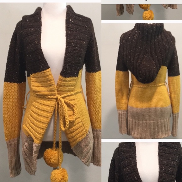 Anthropologie Sweaters - Colorblock Wool Lurex Blend cardigan.